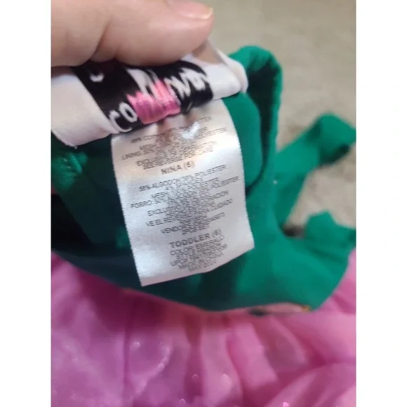 Counting Daisies holiday tutu dress in green and pink size 6 - Picture 6 of 7